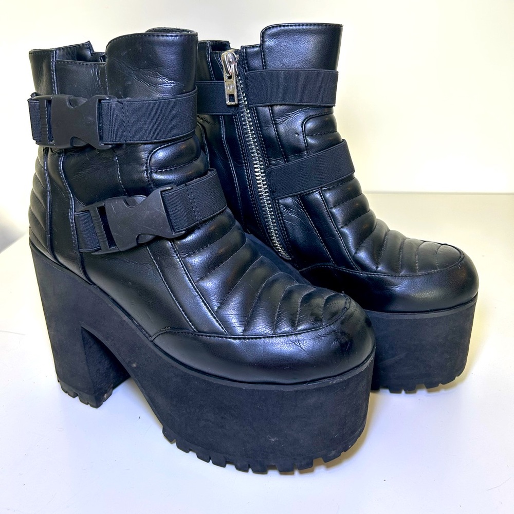 Current Mood Dolls Kill Platform Boots